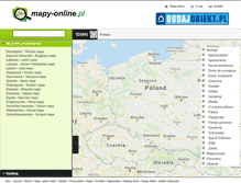 Tablet Screenshot of mapy-online.pl